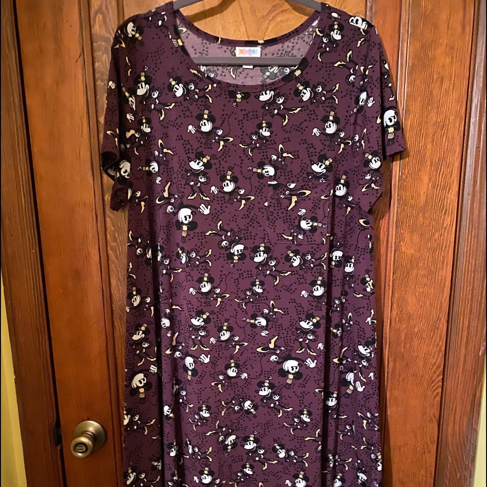 Lularoe Carly Disney Print Mickey Mouse Size XL